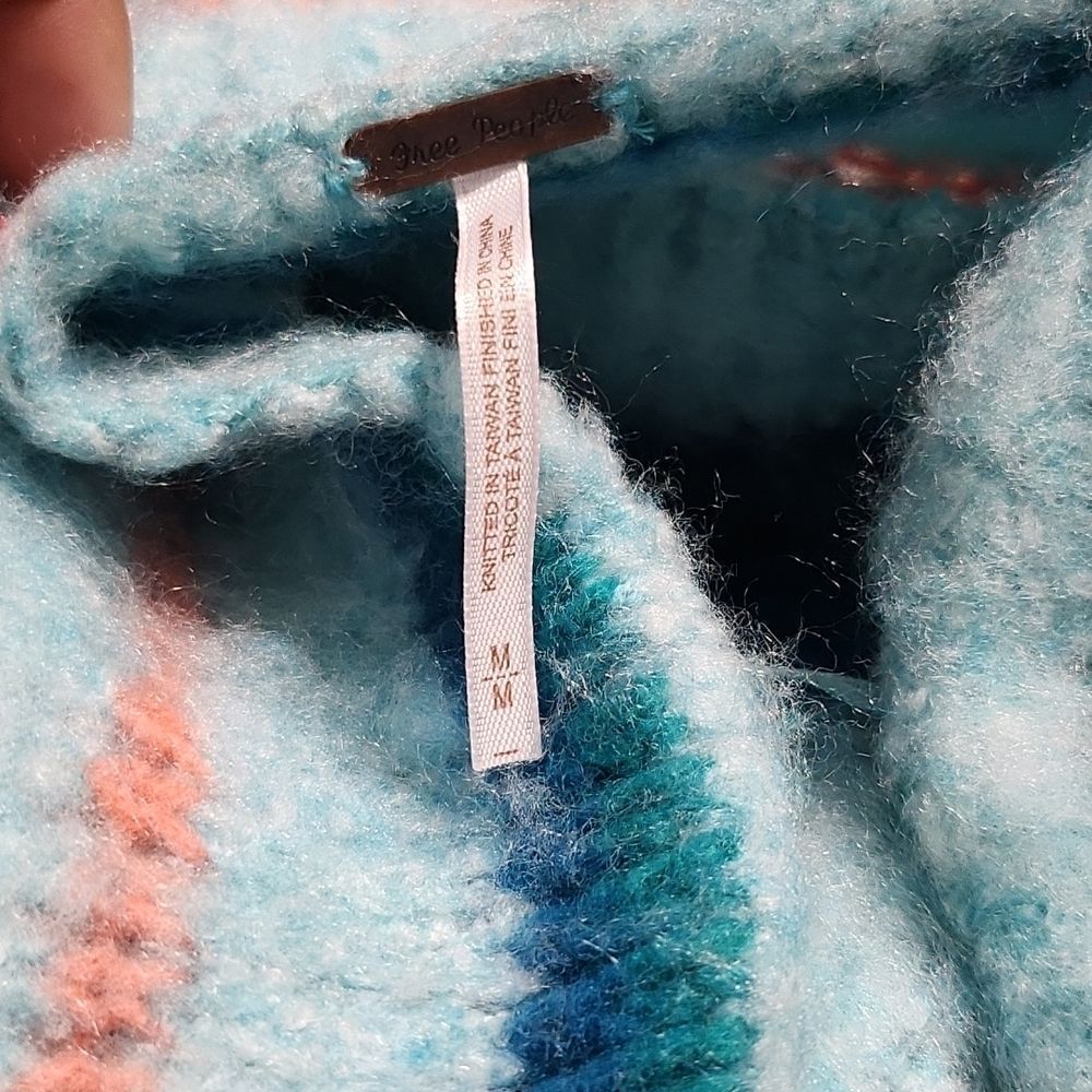 Free People Mosaic Sky Combo Sweater - Picture 5 of 5